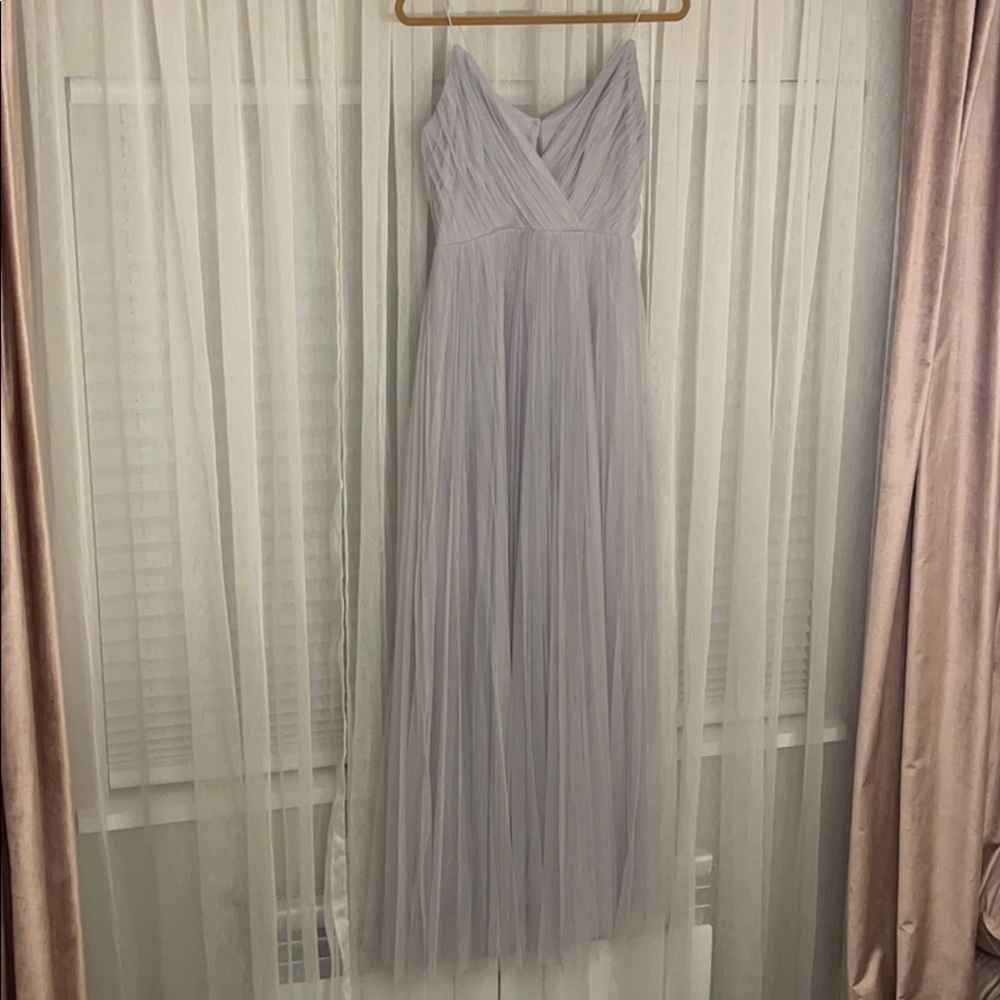 ASOS Grey Tulle Maxi Dress Size 4